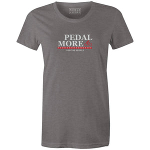 Pedal More | For the People Women'sTHREAD+SPOKE - THREAD+SPOKE | MTB APPAREL | ROAD BIKING T-SHIRTS | BICYCLE T SHIRTS |