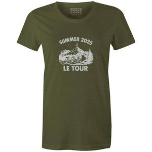 Le Tour Summer Camp Women'sThread+Spoke - THREAD+SPOKE | MTB APPAREL | ROAD BIKING T-SHIRTS | BICYCLE T SHIRTS |