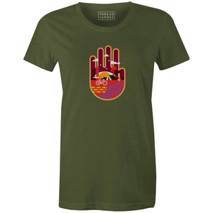 Hamsa Amulet Women'sTHREAD+SPOKE - THREAD+SPOKE | MTB APPAREL | ROAD BIKING T-SHIRTS | BICYCLE T SHIRTS |
