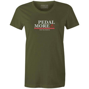 Pedal More | For the People Women'sTHREAD+SPOKE - THREAD+SPOKE | MTB APPAREL | ROAD BIKING T-SHIRTS | BICYCLE T SHIRTS |