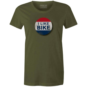 I Like Bike Women'sThread+Spoke - THREAD+SPOKE | MTB APPAREL | ROAD BIKING T-SHIRTS | BICYCLE T SHIRTS |