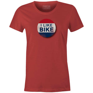 I Like Bike Women'sThread+Spoke - THREAD+SPOKE | MTB APPAREL | ROAD BIKING T-SHIRTS | BICYCLE T SHIRTS |