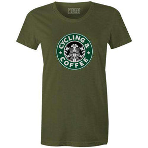 Coffee & Cycling Women'sBoggs Nicolas - THREAD+SPOKE | MTB APPAREL | ROAD BIKING T-SHIRTS | BICYCLE T SHIRTS |