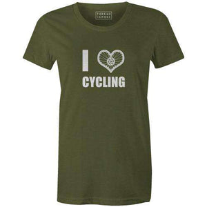 I Heart Cycling Women'sBoggs Nicolas - THREAD+SPOKE | MTB APPAREL | ROAD BIKING T-SHIRTS | BICYCLE T SHIRTS |
