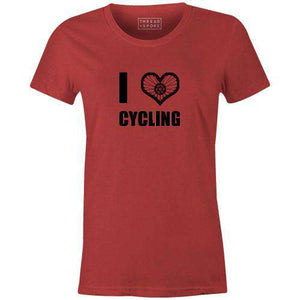 I Heart Cycling Women'sBoggs Nicolas - THREAD+SPOKE | MTB APPAREL | ROAD BIKING T-SHIRTS | BICYCLE T SHIRTS |