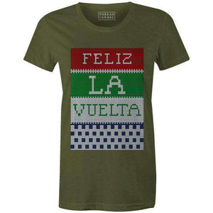 Feliz La Vuelta Women'sJordon Mazziotti - THREAD+SPOKE | MTB APPAREL | ROAD BIKING T-SHIRTS | BICYCLE T SHIRTS |
