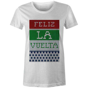 Feliz La Vuelta Women'sJordon Mazziotti - THREAD+SPOKE | MTB APPAREL | ROAD BIKING T-SHIRTS | BICYCLE T SHIRTS |