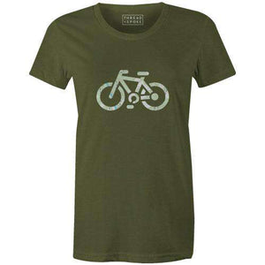 Topographical Bike Women'sJordon Mazziotti - THREAD+SPOKE | MTB APPAREL | ROAD BIKING T-SHIRTS | BICYCLE T SHIRTS |
