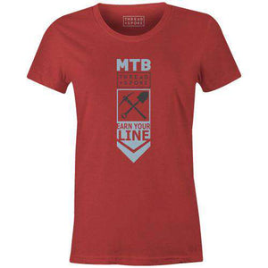 Earn Your Line Women'sThread+Spoke - THREAD+SPOKE | MTB APPAREL | ROAD BIKING T-SHIRTS | BICYCLE T SHIRTS |