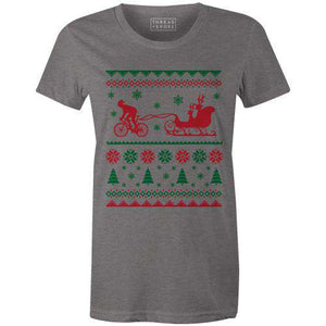 Santa's Carbon Sleight Women'sMackenzie McKinney - THREAD+SPOKE | MTB APPAREL | ROAD BIKING T-SHIRTS | BICYCLE T SHIRTS |