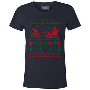 Santa's Carbon Sleight Women'sMackenzie McKinney - THREAD+SPOKE | MTB APPAREL | ROAD BIKING T-SHIRTS | BICYCLE T SHIRTS |