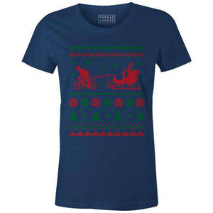 Santa's Carbon Sleight Women'sMackenzie McKinney - THREAD+SPOKE | MTB APPAREL | ROAD BIKING T-SHIRTS | BICYCLE T SHIRTS |