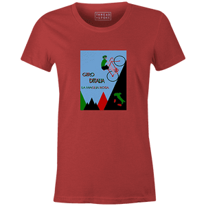Giro D'Italia Climber Women'sPoster Bob - THREAD+SPOKE | MTB APPAREL | ROAD BIKING T-SHIRTS | BICYCLE T SHIRTS |
