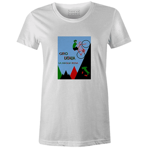 Giro D'Italia Climber Women'sPoster Bob - THREAD+SPOKE | MTB APPAREL | ROAD BIKING T-SHIRTS | BICYCLE T SHIRTS |