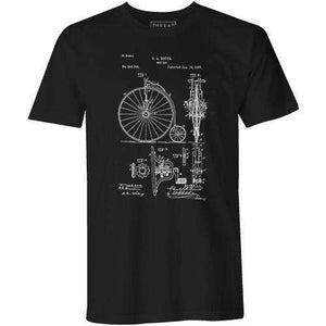 Bike Patent 1887Poster Bob - THREAD+SPOKE | MTB APPAREL | ROAD BIKING T-SHIRTS | BICYCLE T SHIRTS |