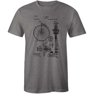 Bike Patent 1887Poster Bob - THREAD+SPOKE | MTB APPAREL | ROAD BIKING T-SHIRTS | BICYCLE T SHIRTS |