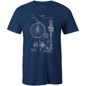 Bike Patent 1887Poster Bob - THREAD+SPOKE | MTB APPAREL | ROAD BIKING T-SHIRTS | BICYCLE T SHIRTS |