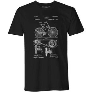Bike Patent 1890Poster Bob - THREAD+SPOKE | MTB APPAREL | ROAD BIKING T-SHIRTS | BICYCLE T SHIRTS |