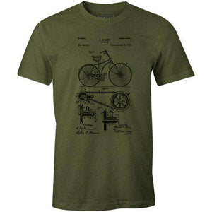Bike Patent 1890Poster Bob - THREAD+SPOKE | MTB APPAREL | ROAD BIKING T-SHIRTS | BICYCLE T SHIRTS |