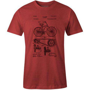 Bike Patent 1890Poster Bob - THREAD+SPOKE | MTB APPAREL | ROAD BIKING T-SHIRTS | BICYCLE T SHIRTS |
