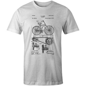 Bike Patent 1890Poster Bob - THREAD+SPOKE | MTB APPAREL | ROAD BIKING T-SHIRTS | BICYCLE T SHIRTS |