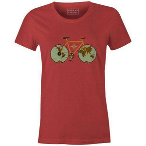 Globe Rider Women'sPoster Bob - THREAD+SPOKE | MTB APPAREL | ROAD BIKING T-SHIRTS | BICYCLE T SHIRTS |