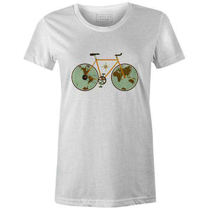 Globe Rider Women'sPoster Bob - THREAD+SPOKE | MTB APPAREL | ROAD BIKING T-SHIRTS | BICYCLE T SHIRTS |