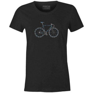 Bike Anatomy Women'sReigedesign - THREAD+SPOKE | MTB APPAREL | ROAD BIKING T-SHIRTS | BICYCLE T SHIRTS |