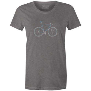 Bike Anatomy Women'sReigedesign - THREAD+SPOKE | MTB APPAREL | ROAD BIKING T-SHIRTS | BICYCLE T SHIRTS |