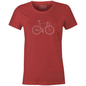 Bike Anatomy Women'sReigedesign - THREAD+SPOKE | MTB APPAREL | ROAD BIKING T-SHIRTS | BICYCLE T SHIRTS |