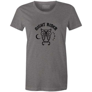 Night Rider Women'sReigedesign - THREAD+SPOKE | MTB APPAREL | ROAD BIKING T-SHIRTS | BICYCLE T SHIRTS |