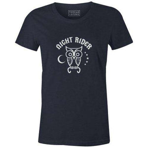 Night Rider Women'sReigedesign - THREAD+SPOKE | MTB APPAREL | ROAD BIKING T-SHIRTS | BICYCLE T SHIRTS |