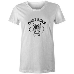 Night Rider Women'sReigedesign - THREAD+SPOKE | MTB APPAREL | ROAD BIKING T-SHIRTS | BICYCLE T SHIRTS |