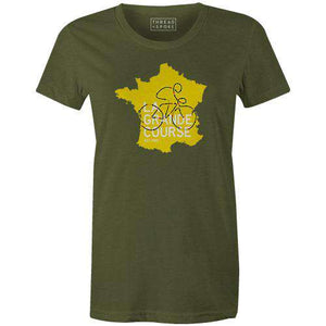 La Grande Course Women'sReigedesign - THREAD+SPOKE | MTB APPAREL | ROAD BIKING T-SHIRTS | BICYCLE T SHIRTS |