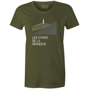 Les Étapes de la Grandeur Women'sReigedesign - THREAD+SPOKE | MTB APPAREL | ROAD BIKING T-SHIRTS | BICYCLE T SHIRTS |