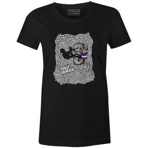 Paris-Roubaix Cobbles Women'sThread+Spoke - THREAD+SPOKE | MTB APPAREL | ROAD BIKING T-SHIRTS | BICYCLE T SHIRTS |