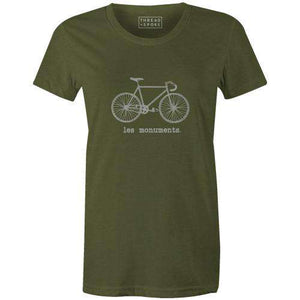 Les Monuments Women'sThread+Spoke - THREAD+SPOKE | MTB APPAREL | ROAD BIKING T-SHIRTS | BICYCLE T SHIRTS |