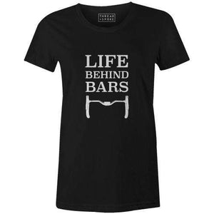 A Life Behind Bars Women'sThread+Spoke - THREAD+SPOKE | MTB APPAREL | ROAD BIKING T-SHIRTS | BICYCLE T SHIRTS |