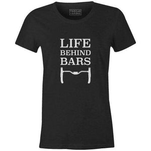 A Life Behind Bars Women'sThread+Spoke - THREAD+SPOKE | MTB APPAREL | ROAD BIKING T-SHIRTS | BICYCLE T SHIRTS |
