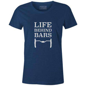 A Life Behind Bars Women'sThread+Spoke - THREAD+SPOKE | MTB APPAREL | ROAD BIKING T-SHIRTS | BICYCLE T SHIRTS |