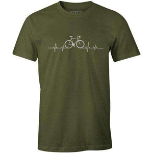 Heartbeat BicycleThread+Spoke - THREAD+SPOKE | MTB APPAREL | ROAD BIKING T-SHIRTS | BICYCLE T SHIRTS |