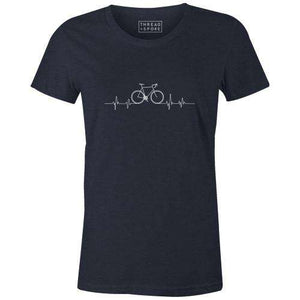 Heartbeat Bicycle Women'sThread+Spoke - THREAD+SPOKE | MTB APPAREL | ROAD BIKING T-SHIRTS | BICYCLE T SHIRTS |