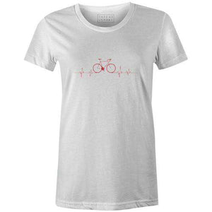 Heartbeat Bicycle Women'sThread+Spoke - THREAD+SPOKE | MTB APPAREL | ROAD BIKING T-SHIRTS | BICYCLE T SHIRTS |