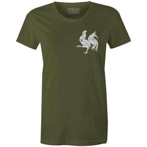 Rooster Women'sThread+Spoke - THREAD+SPOKE | MTB APPAREL | ROAD BIKING T-SHIRTS | BICYCLE T SHIRTS |