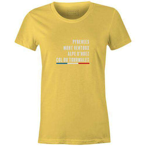 Tour Climbs Women'sThread+Spoke - THREAD+SPOKE | MTB APPAREL | ROAD BIKING T-SHIRTS | BICYCLE T SHIRTS |