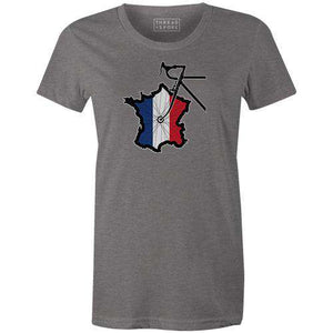 France Wheel Women'sThread+Spoke - THREAD+SPOKE | MTB APPAREL | ROAD BIKING T-SHIRTS | BICYCLE T SHIRTS |
