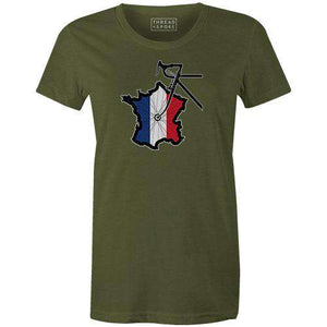 France Wheel Women'sThread+Spoke - THREAD+SPOKE | MTB APPAREL | ROAD BIKING T-SHIRTS | BICYCLE T SHIRTS |