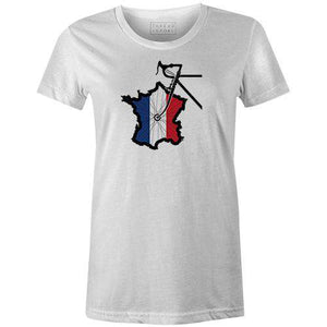 France Wheel Women'sThread+Spoke - THREAD+SPOKE | MTB APPAREL | ROAD BIKING T-SHIRTS | BICYCLE T SHIRTS |