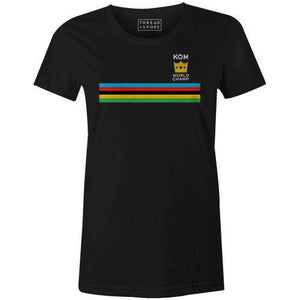 KOM World Champ Women'sThread+Spoke - THREAD+SPOKE | MTB APPAREL | ROAD BIKING T-SHIRTS | BICYCLE T SHIRTS |