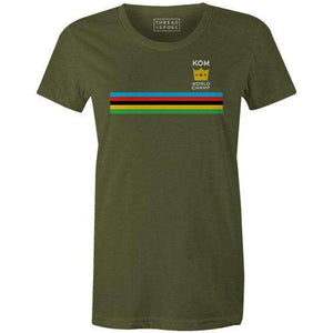 KOM World Champ Women'sThread+Spoke - THREAD+SPOKE | MTB APPAREL | ROAD BIKING T-SHIRTS | BICYCLE T SHIRTS |